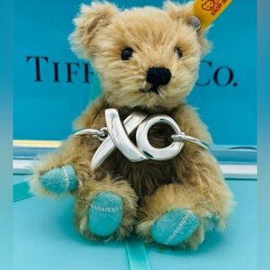 Tiffany & Co Silver Retired Picasso XO Hug and Kiss Hinged Bangle Bracelet EUC